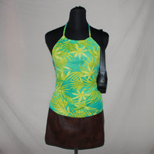 Load image into Gallery viewer, Tropical patterned halter top (S)
