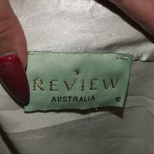 Load image into Gallery viewer, Review Australia satin type ruffled top (M)
