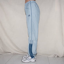 Load image into Gallery viewer, Adidas baby blue track pants (S)
