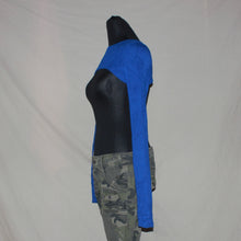 Load image into Gallery viewer, Blue bolero shrug long sleeves (S)
