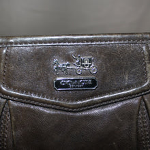 Load image into Gallery viewer, Coach Madison leather brown wristlet clutch
