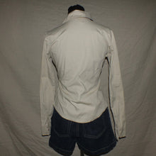 Load image into Gallery viewer, Beige collared body tight polo (S)
