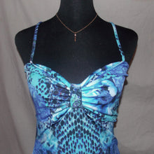 Load image into Gallery viewer, Lipsy London floral patterned blue long dress (S)
