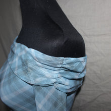 Load image into Gallery viewer, Rushed argyle patterned off shoulder mesh top (XS)
