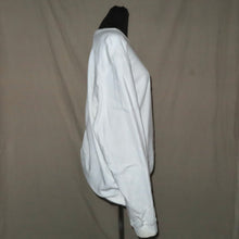 Load image into Gallery viewer, Adidas white knitted logo sweater (L)
