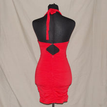 Load image into Gallery viewer, Babyboo red ruched fitted dress (XS)
