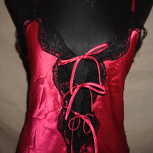 Load image into Gallery viewer, Hot pink laced slip dress (S)
