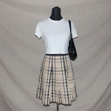 Load image into Gallery viewer, R&#39;s Gingham Beige Midi Skirt (M)
