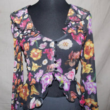 Load image into Gallery viewer, Desigual mesh ruffled floral mesh (S)
