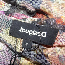 Load image into Gallery viewer, Desigual mesh ruffled floral mesh (S)
