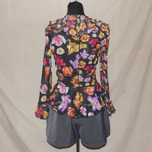 Load image into Gallery viewer, Desigual mesh ruffled floral mesh (S)
