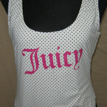 Load image into Gallery viewer, Juicy Couture white/hot pink polka dot one piece (L)
