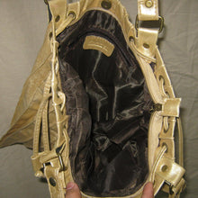 Load image into Gallery viewer, Muaziz S.L gold shimmer shoulder bag
